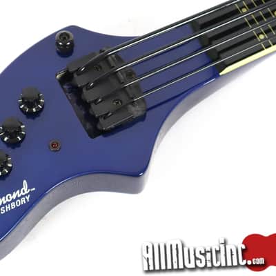 DeArmond Ashbory Blue Trave Electric Bass Guitar w/ Gig Bag image 1
