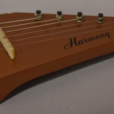 1966 Harmony H-1 "Shark Tooth" 6-String Lap Steel Copper image 6