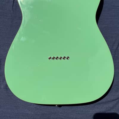 Non-branded T-Style Body T-Style guitar body 2021-2024 - Clear urethane over surf green image 5