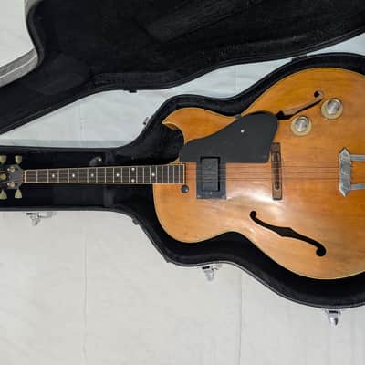 1951 Gibson Electric Tenor Archtop Guitar – 4 String – Blonde – P90 – A-7233 – Case image 14