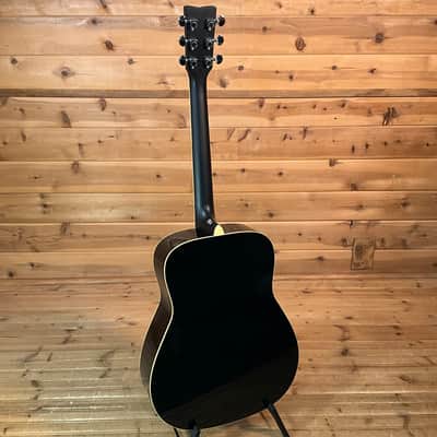 Yamaha FG-TA TransAcoustic Dreadnought Acoustic Electric Guitar - Black image 5