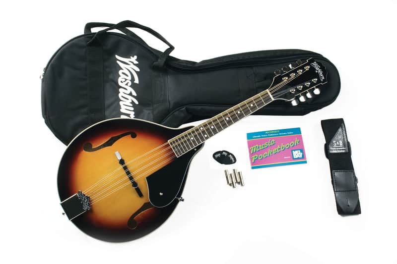 Washburn M1 Pack Americana Series A-Style Mandolin Pack. Sunburst image 1