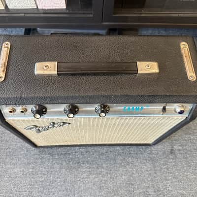 Fender Champ Silverface 6 watt Tube Combo Amp 1981 - Re-Capped, Tubed, + Jensen Mod Speaker + orig speaker + Cover image 3