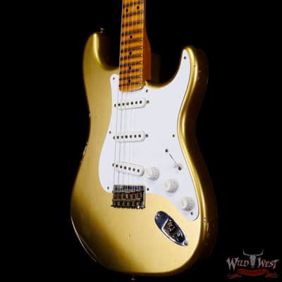 Fender Custom Shop Limited Edition 70th Anniversary 1954 Hardtail Stratocaster Relic Aztec Gold 7.30 LBS image 2