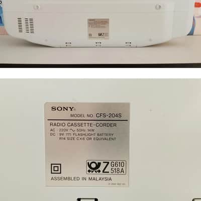SONY CFS-204S Rare Vintage Radio Cassette Recorder Boombox Serviced Warranty image 9