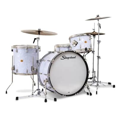 Slingerland Radio King 4pc Drum Set 24/13/16/14 White Marine Pearl