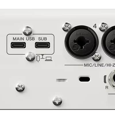 Yamaha URX44 USB-C Audio Interface, White image 6