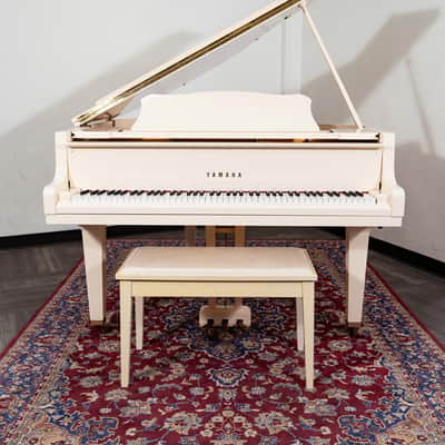 Yamaha GH1 Grand Piano | Satin White | SN: B5888310 | Used image 2