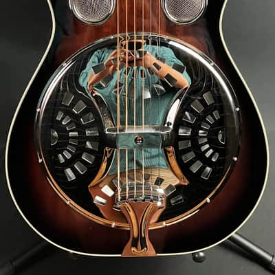 Recording King RR-36S-VS Maxwell Square Neck Resonator Guitar Vintage Sunburst image 2