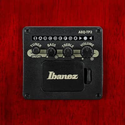 Ibanez AJ70M1E Artwood Jumbo Acoustic-Electric Guitar, Solid Spruce Top, Wine Red image 7