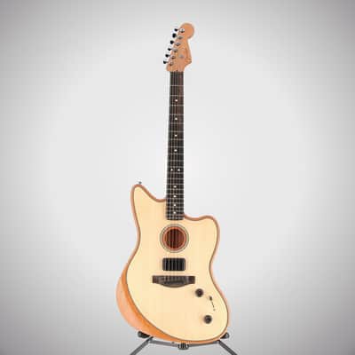 Fender Certified Pre-Owned American Acoustasonic Jazzmaster, Natural, Ebony Fingerboard (I10) (3162A) image 5