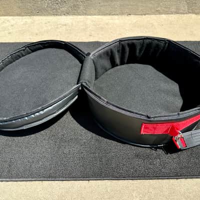 Beato Pro 1 - 6.5x14” snare drum bag - Red webbing 2025 - Black with Red handles image 4