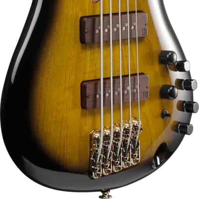 Ibanez SR4505-DST Prestige SR Electric Bass 5-String - Desert Sunset Burst + Case image 5
