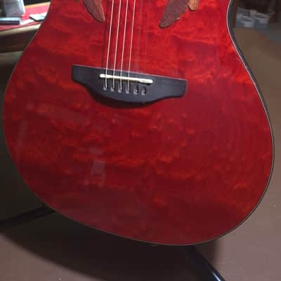 Ovation 2002-AC Collector's Series 2002 - African Cherry #158 w/OP40 Preamp and hard case image 14