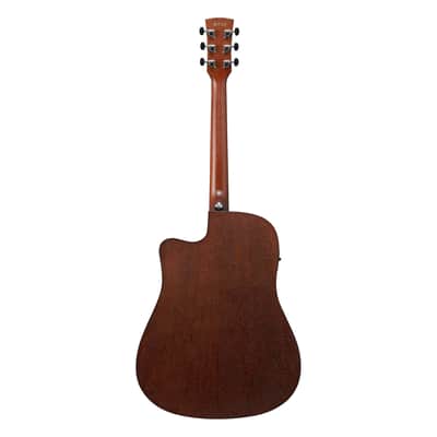 Used Ibanez PF54CE Cutaway Dreadnought A/E Guitar - Weathered Black image 8