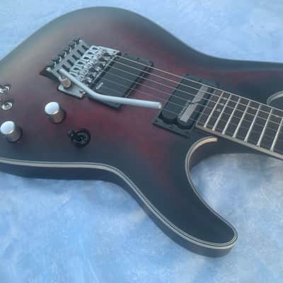 Schecter Hellraiser C-1 FR S Sustainiac 2014 - 2017 - Purple Burst Quilt image 9