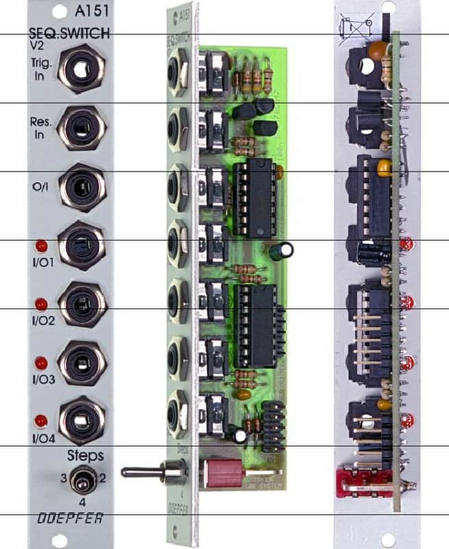 Doepfer A-151 Sequential Switch v2 Module (silver) image 1