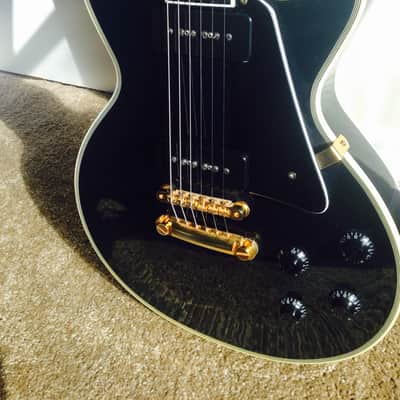 Edwards  E-LP-105CD/P Les Paul Custom Black Beauty Gibson '54 Reissue By ESP Gold Hardware inc Gigbag FREE SHIPPING! image 2