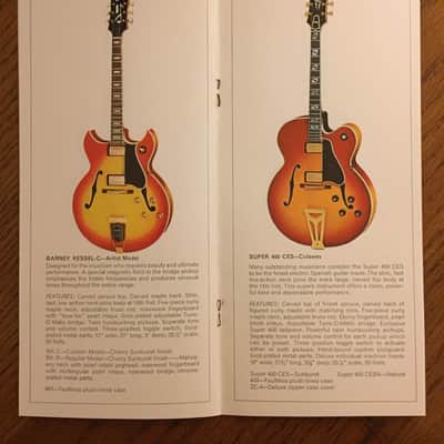 ORIGINAL Vintage 1970 Gibson Electric Acoustic Guitar 10 page Catalog - VERY RARE! image 5