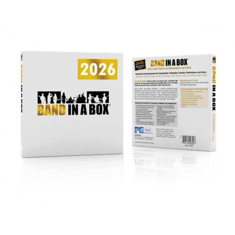 PG Music Band-in-a-Box 2026 Pro PC Boxed - Sequencer Software imagen 1