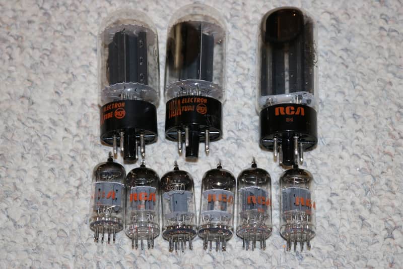 Vintage 1960s Original RCA Complete Tube Set from Fender | Reverb