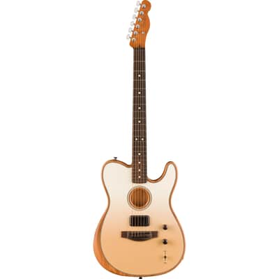 Fender FINNEAS Signature Acoustasonic Player Telecaster Guitar w/ Gig Bag - Cappuccino Fade image 3