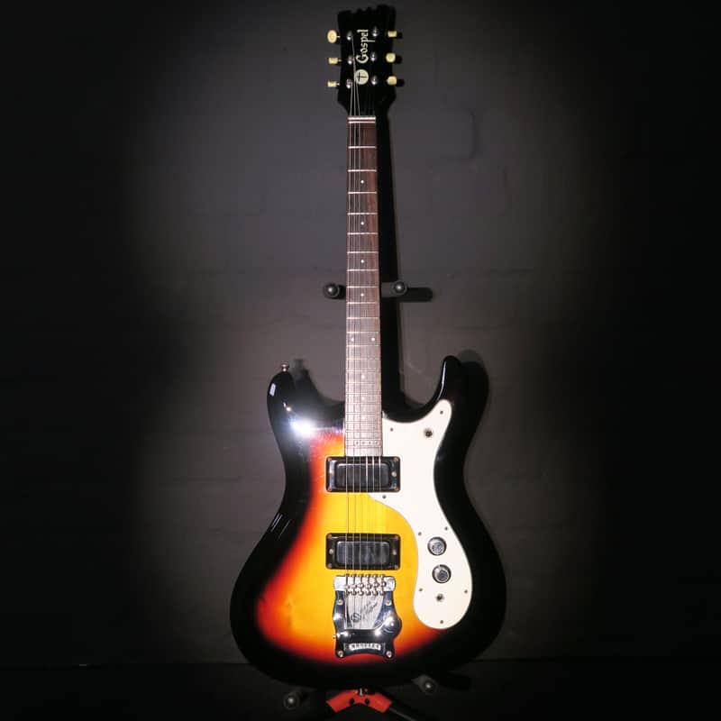 Mosrite Gospel 1999 Sunburst Kurt Cobain Nirvana Guitar + Hardshell Case image 1