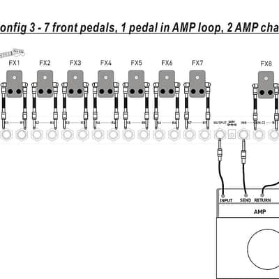 MOEN GEC8 Jr-Vers-3 Pedal Switcher Commander Guitar Effect Routing System Looper AMP Switching image 5