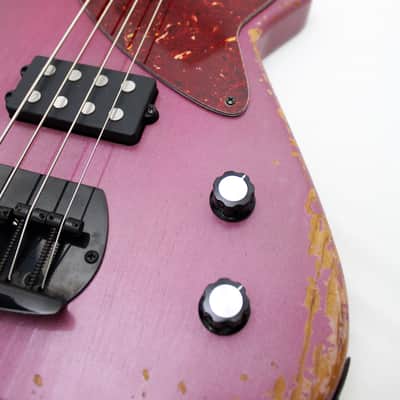 DWG Custom 34" Proto 4-String Bass Guitar Relic Roasted Pine image 24