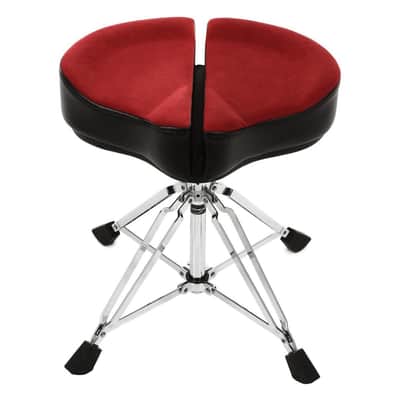 Ahead Drum Stool Throne Spinal G Four Leg, Red Cloth Top ASPG-R image 3
