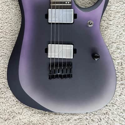 Mint Ibanez RGD61 BAM Solid Body Electric Guitar, Black Aurora Burst Matte Finish image 3