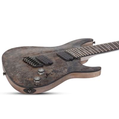 Schecter Omen Elite-7 Multiscale 7-string Electric Guitar - Charcoal image 4
