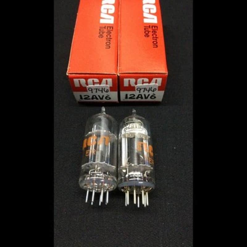 NOS Pair RCA 12AV6 Radio Vintage Vacuum Tubes TESTED Mint 9.9746 image 1