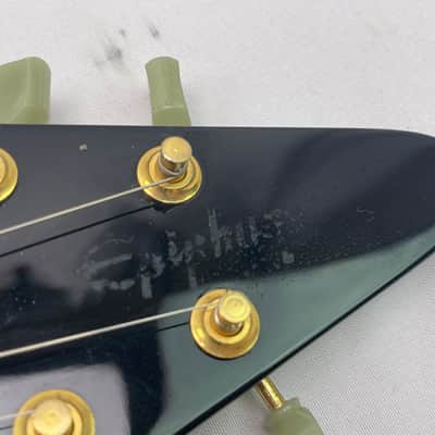 Epiphone '58 Reissue Korina Flying V Electric Guitar 2002 Ebony image 10