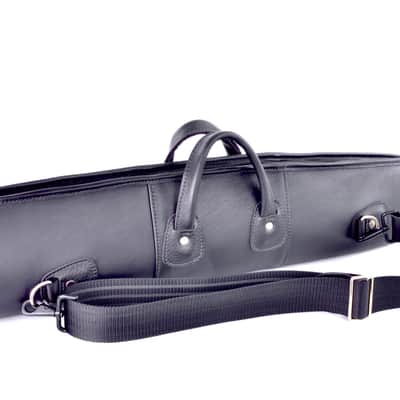 Saxophone Gig Bag - Straight Soprano Sax - Leather - Glenn Cronkhite image 2