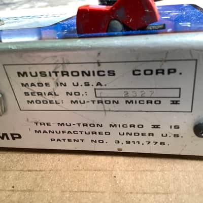 Mu-Tron Micro V 1970s - Silver image 4