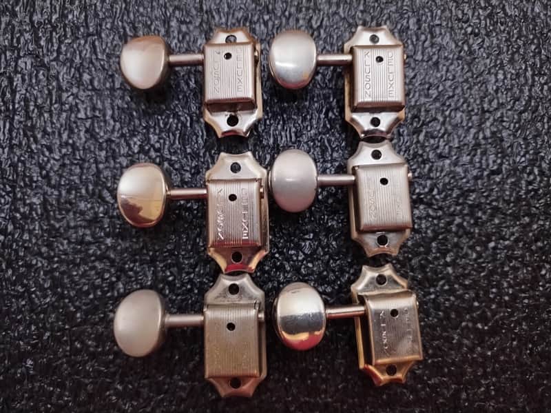 Vintage 1960's Kluson Double Line Guitar Tuner - 3/Side - Treble Side image 1