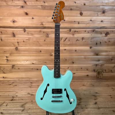 Fender Tom DeLonge Starcaster Electric Guitar - Satin Surf Green image 2