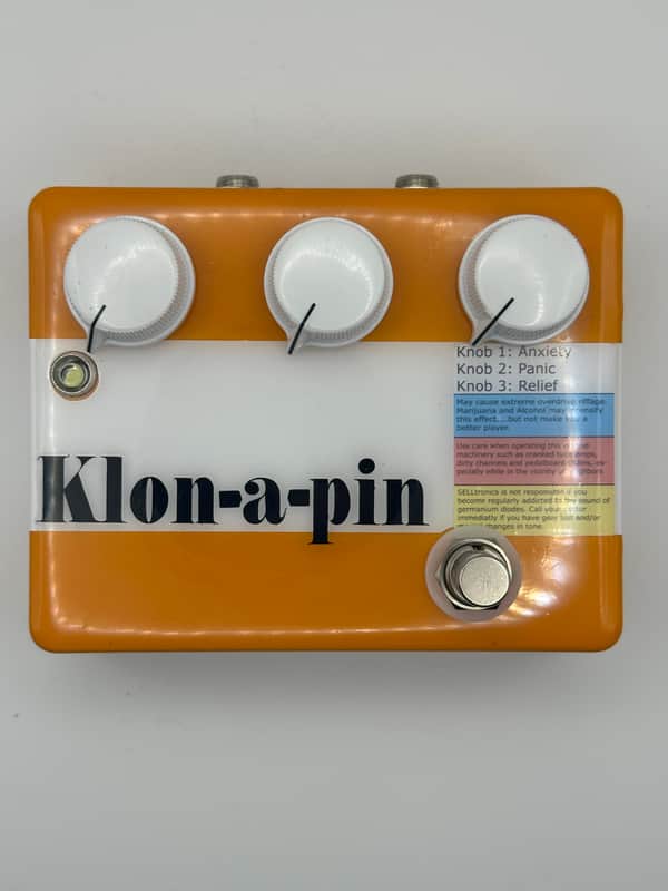 SELLTRONICS Klon-a-pin BIG BOX Candy orange epoxy top image 1