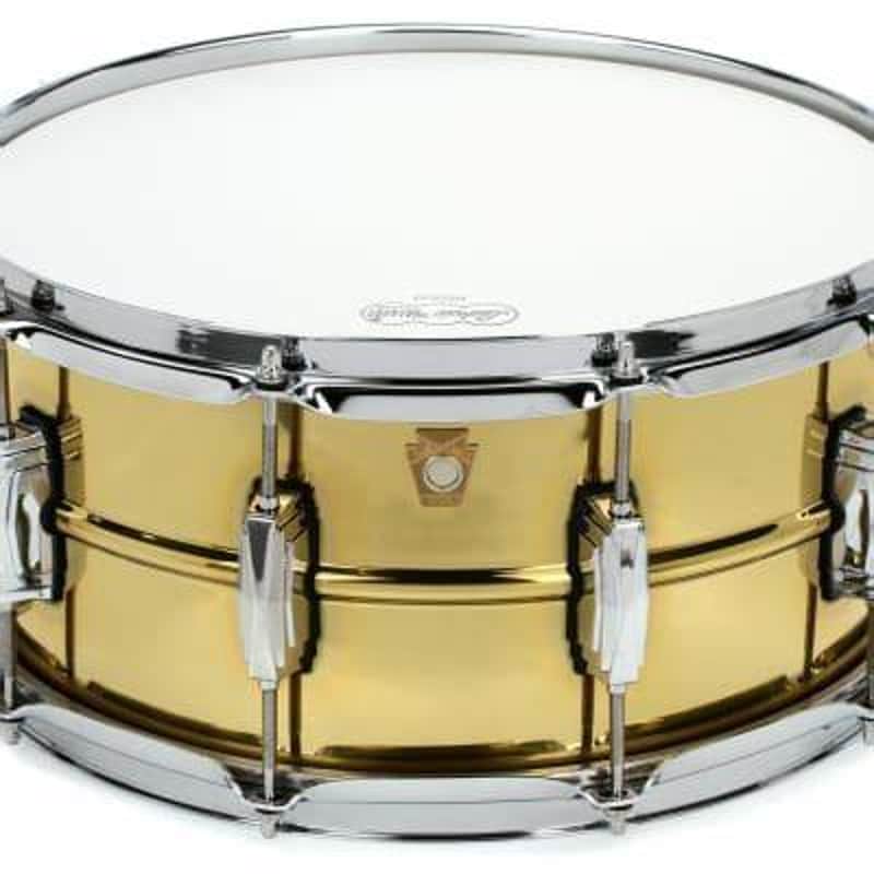 Ludwig LB403T - Super Brass Polished Snare 6.5" x 14" image 1
