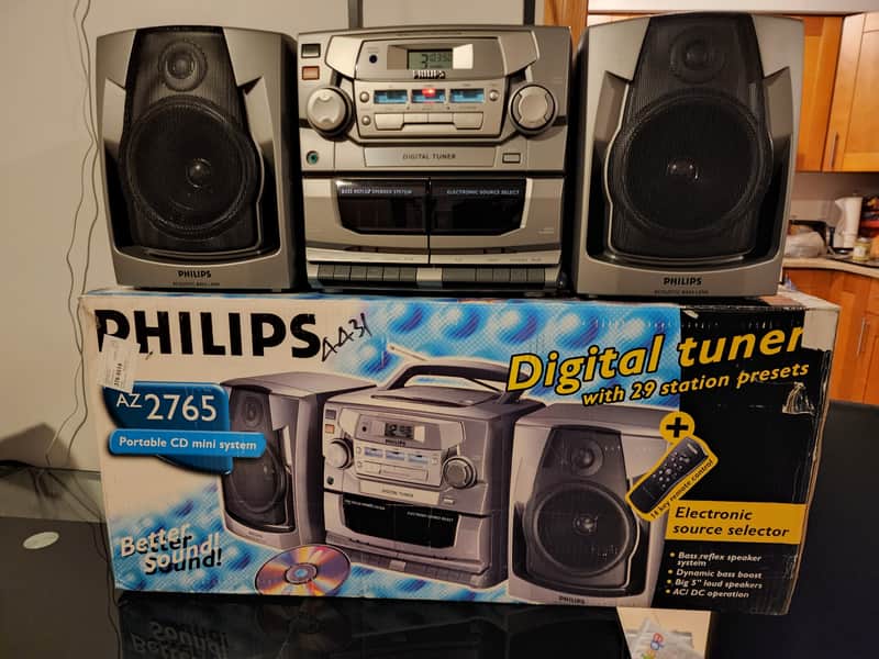 Philips AZ2765 Portable CD Mini System 