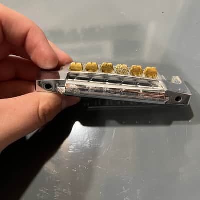 Schaller 455 Wraparound Bridge Gibson 1980’s - Chrome image 3