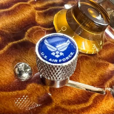 Kinnatone U.S.A.F. Air Force Chrome Switch tip for Blade style switch 3 or 5 way Strat tele image 3