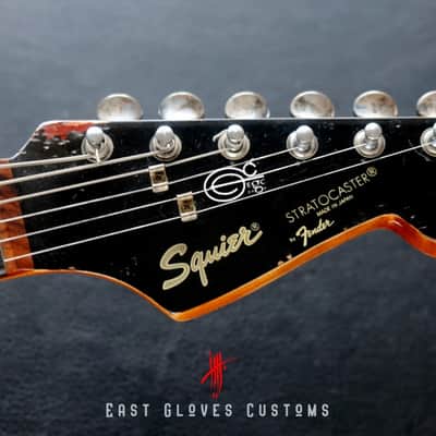 Squier ST-331 Stratocaster Red / Black Made in Japan Heavy Aged Relic image 15