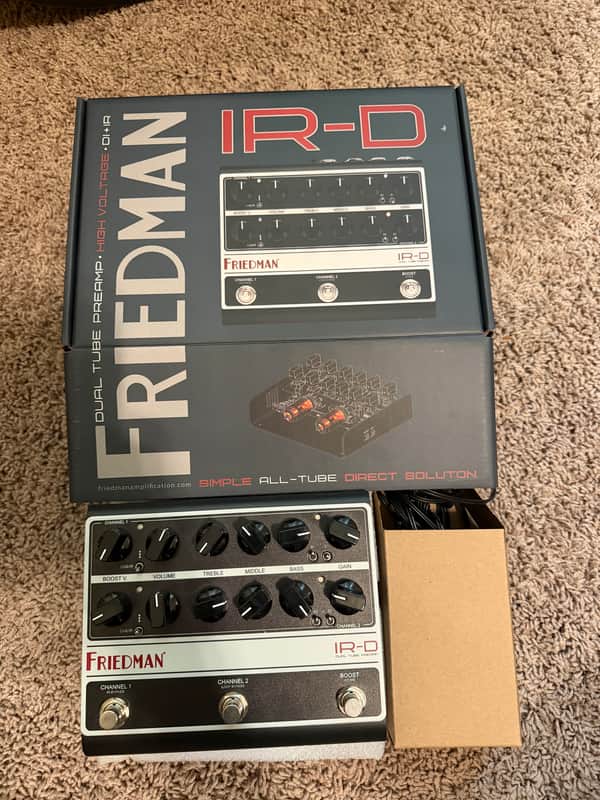 Friedman IR-D Dual Tube Preamp 2024 - Present - Black / Silver image 1