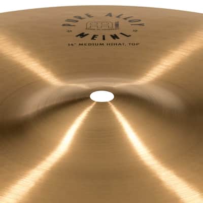 Meinl Pure Alloy Medium Hi-Hat PA14MH - HiHat image 3