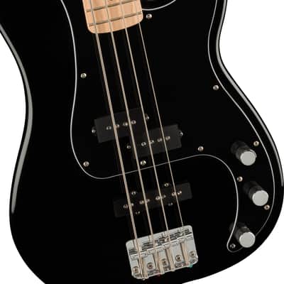 Squier Affinity Series Precision Bass PJ Pack - Maple Fingerboard - Black - Gig Bag - Rumble 15 - 120V image 6