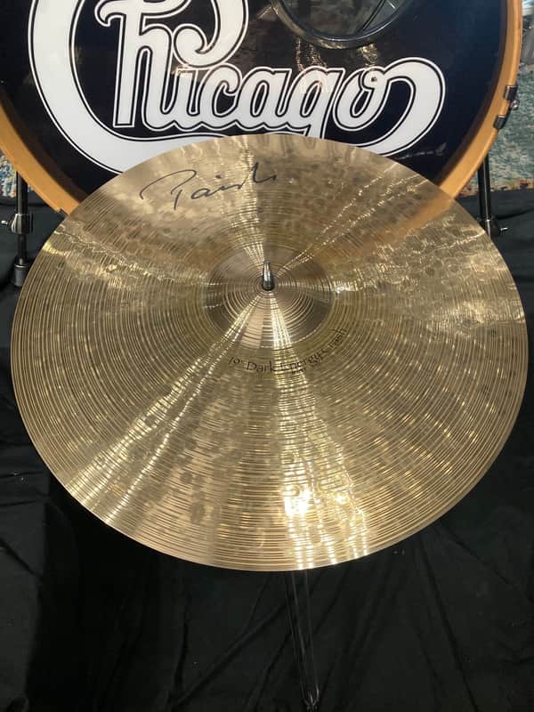 Tris Imboden's, Chicago, Paiste - 19" Signature Dark Energy, Mark 1 Crash Cymbal, 1764g image 1