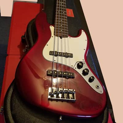 Fender 50th Anniversary American Standard Jazz Bass V 1996 - Candy Apple Red image 1