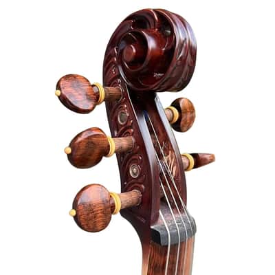 SONG Master 5 string Violin 4/4,Bird's eye wood Shell Purfling,Great sound #15780 image 7